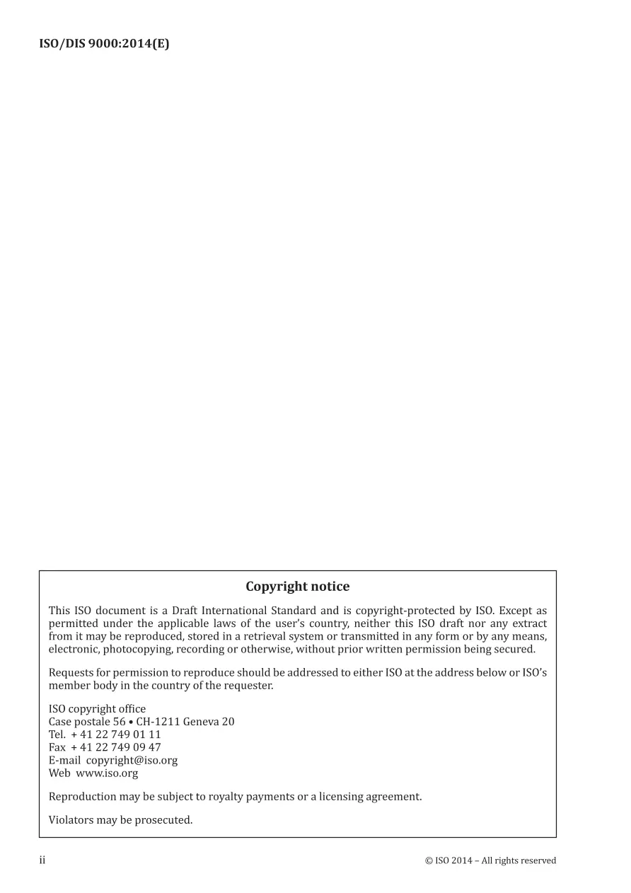 BS ISO/DIS 9000:2014 BS ISO/DIS 9000:2014 pdf