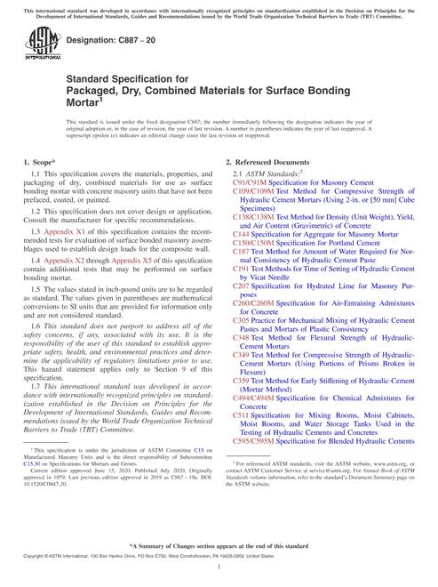 ASTM C887-20 pdf