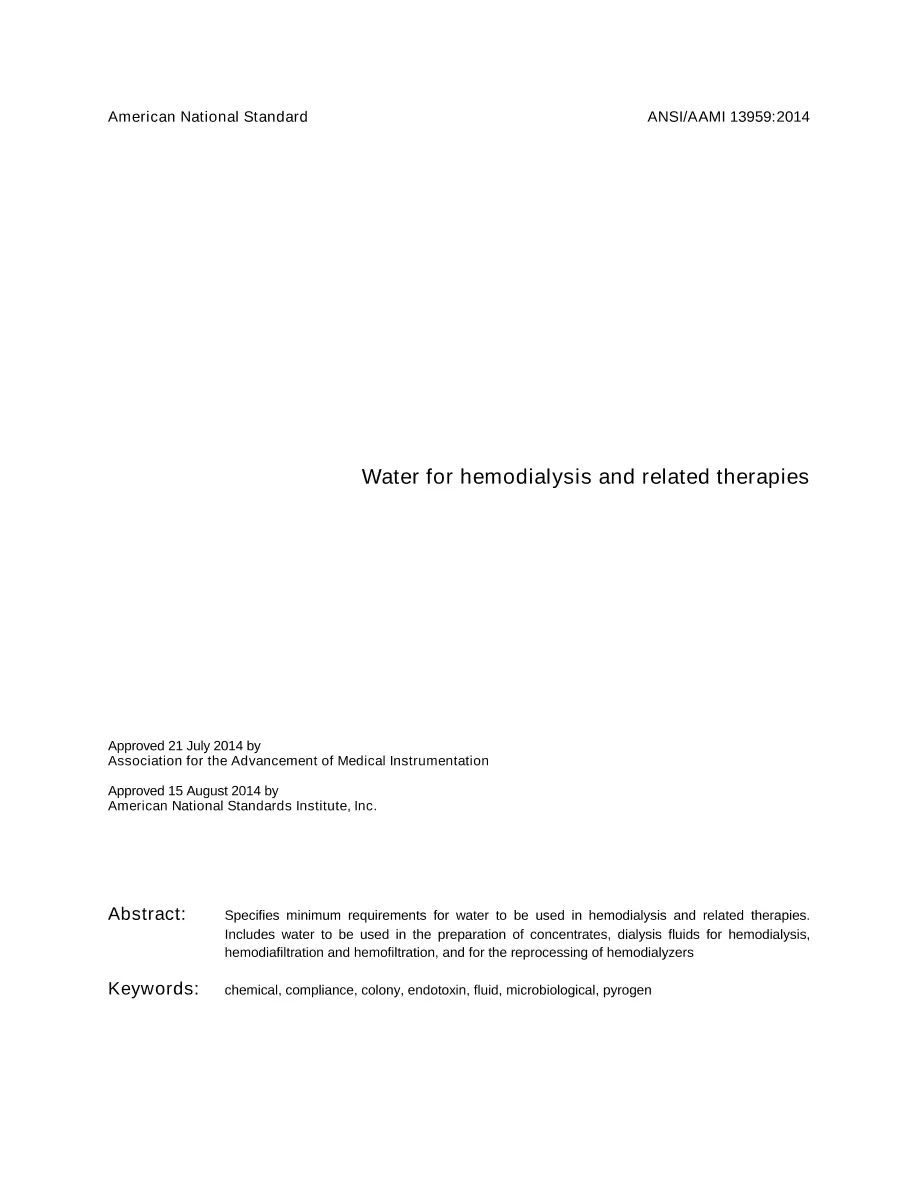 AAMI 13959:2014 AAMI 13959:2014 pdf