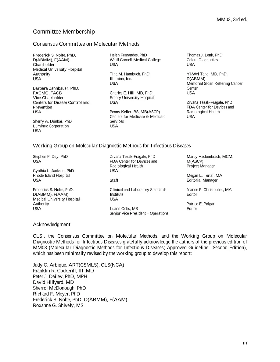 CLSI MM03-Ed3 CLSI MM03-Ed3 pdf