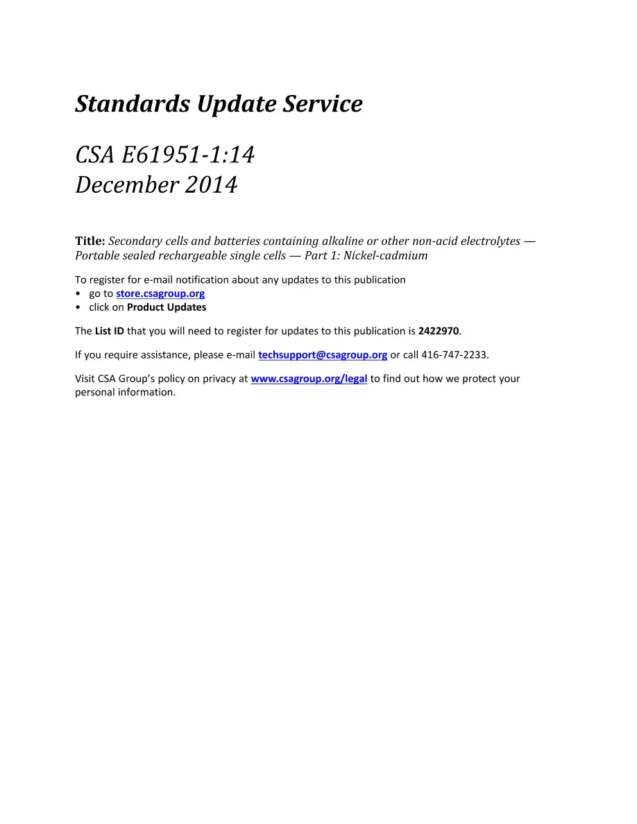 CSA E61951-1:14 (R2019) CSA E61951-1:14 (R2019) pdf