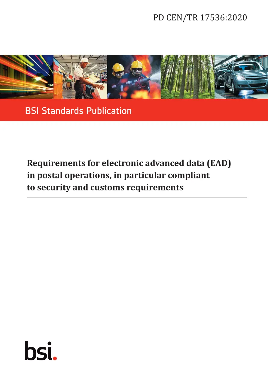 BS PD CEN/TR 17536:2020 BS PD CEN/TR 17536:2020 pdf
