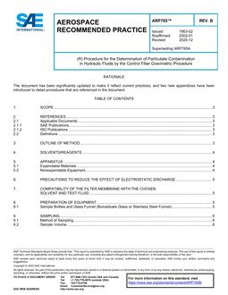 SAE ARP785B SAE ARP785B pdf