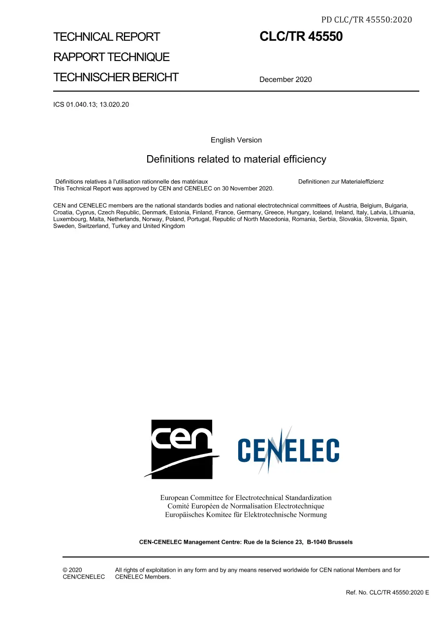 BS PD CLC/TR 45550:2020 BS PD CLC/TR 45550:2020 pdf