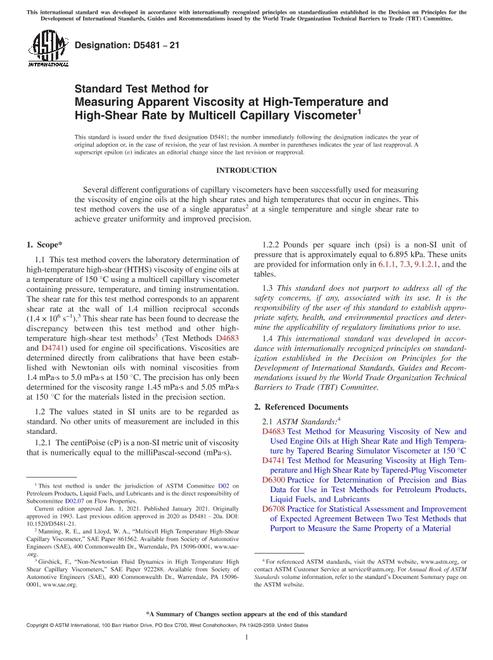 ASTM D5481-21 ASTM D5481-21 pdf
