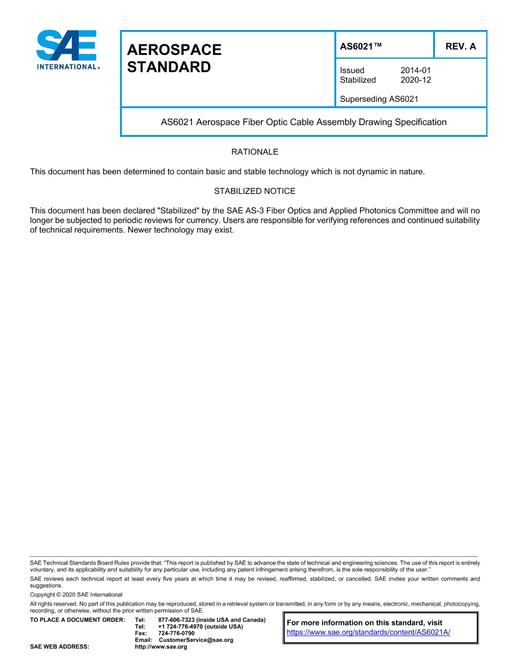 SAE AS6021A SAE AS6021A pdf