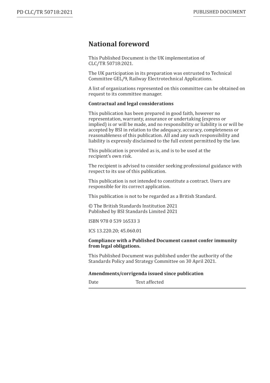 BS PD CLC/TR 50718:2021 BS PD CLC/TR 50718:2021 pdf