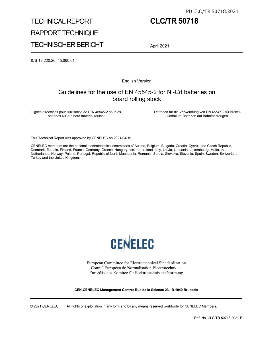 BS PD CLC/TR 50718:2021 BS PD CLC/TR 50718:2021 pdf