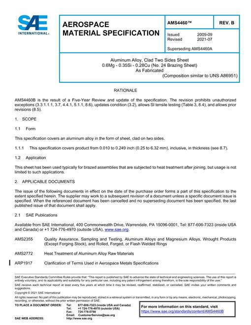 SAE AMS4460B pdf