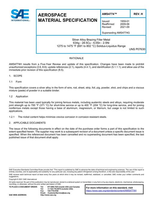 SAE AMS4774H pdf