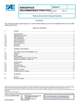 SAE ARP6073 SAE ARP6073 pdf