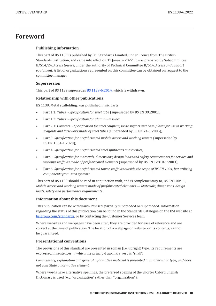 BS 1139-6:2022 BS 1139-6:2022 pdf