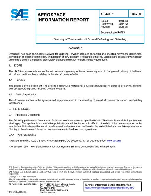 SAE AIR4783A pdf