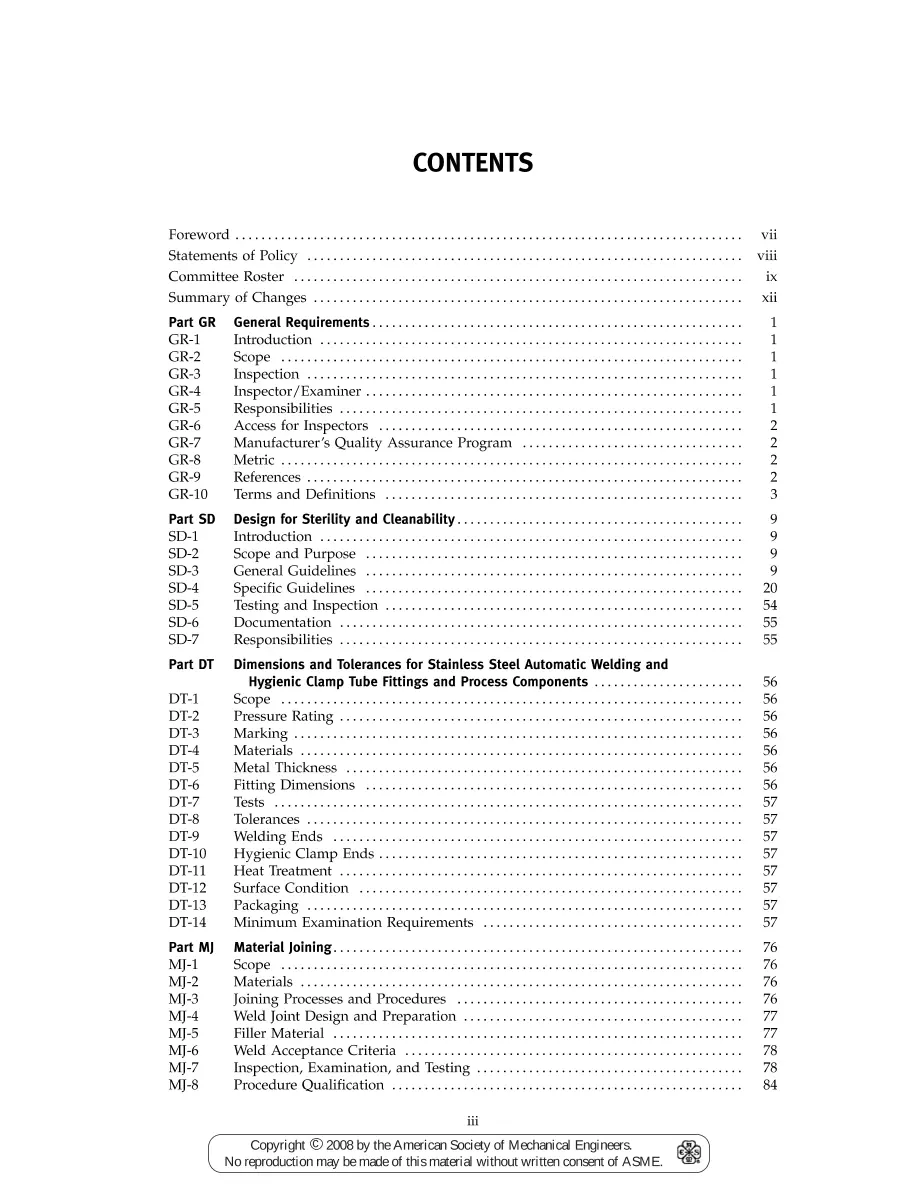 ASME BPE-2007 ASME BPE-2007 pdf