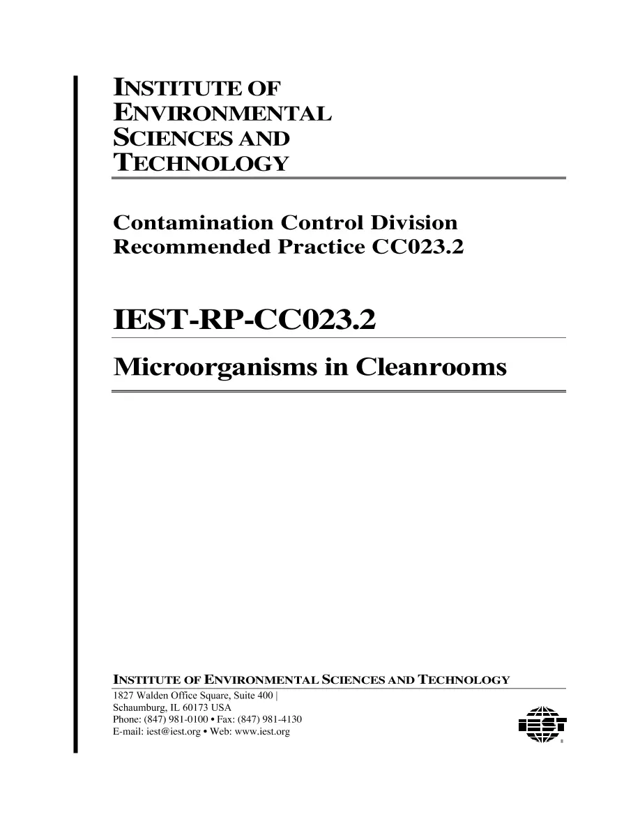 IEST RP-CC023.2 IEST RP-CC023.2 pdf
