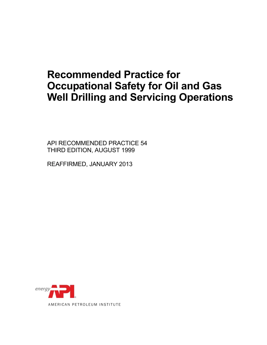 API RP 54 (R2013) API RP 54 (R2013) pdf