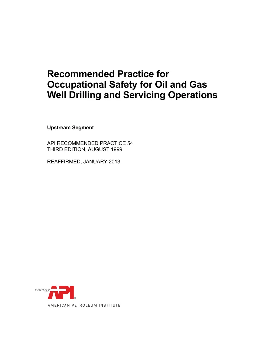 API RP 54 (R2013) API RP 54 (R2013) pdf
