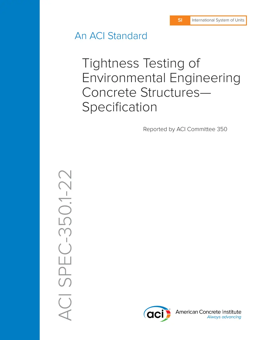 ACI SPEC-350.1-22 (SI Units) ACI SPEC-350.1-22 (SI Units) pdf