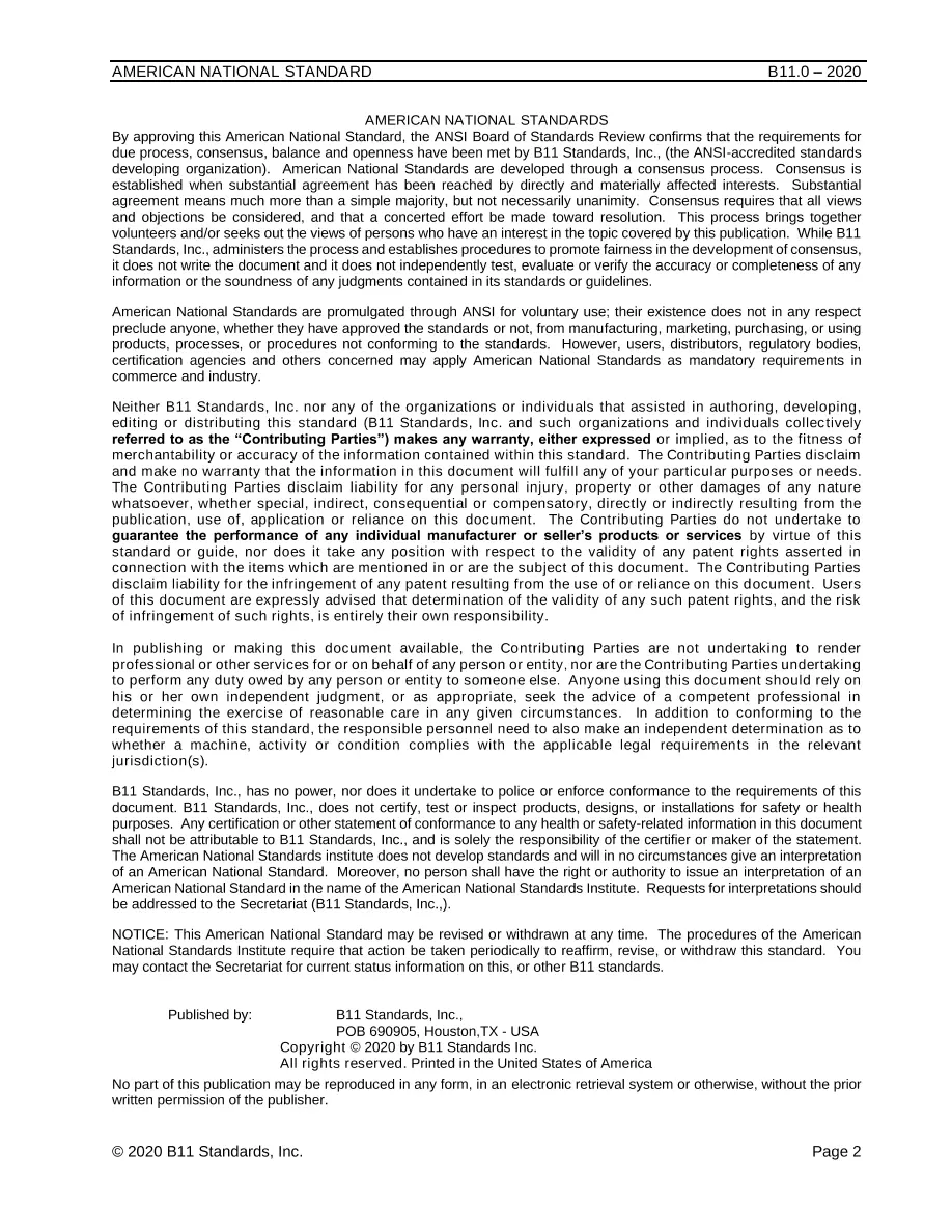 B11 B11.0-2020 B11 B11.0-2020 pdf