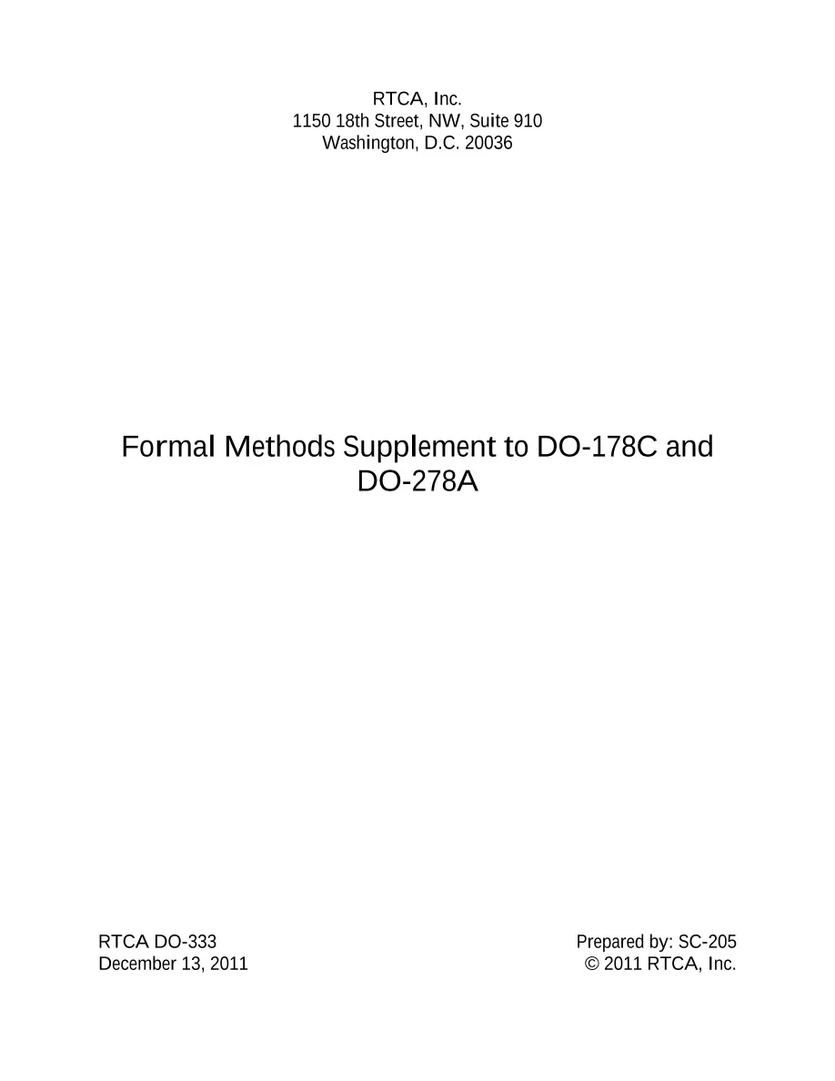 RTCA DO-333 pdf
