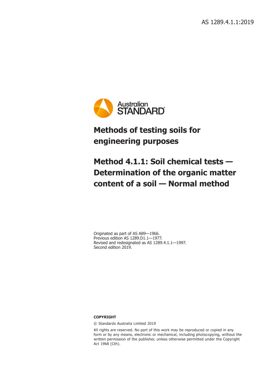 AS 1289.4.1.1:2019 AS 1289.4.1.1:2019 pdf