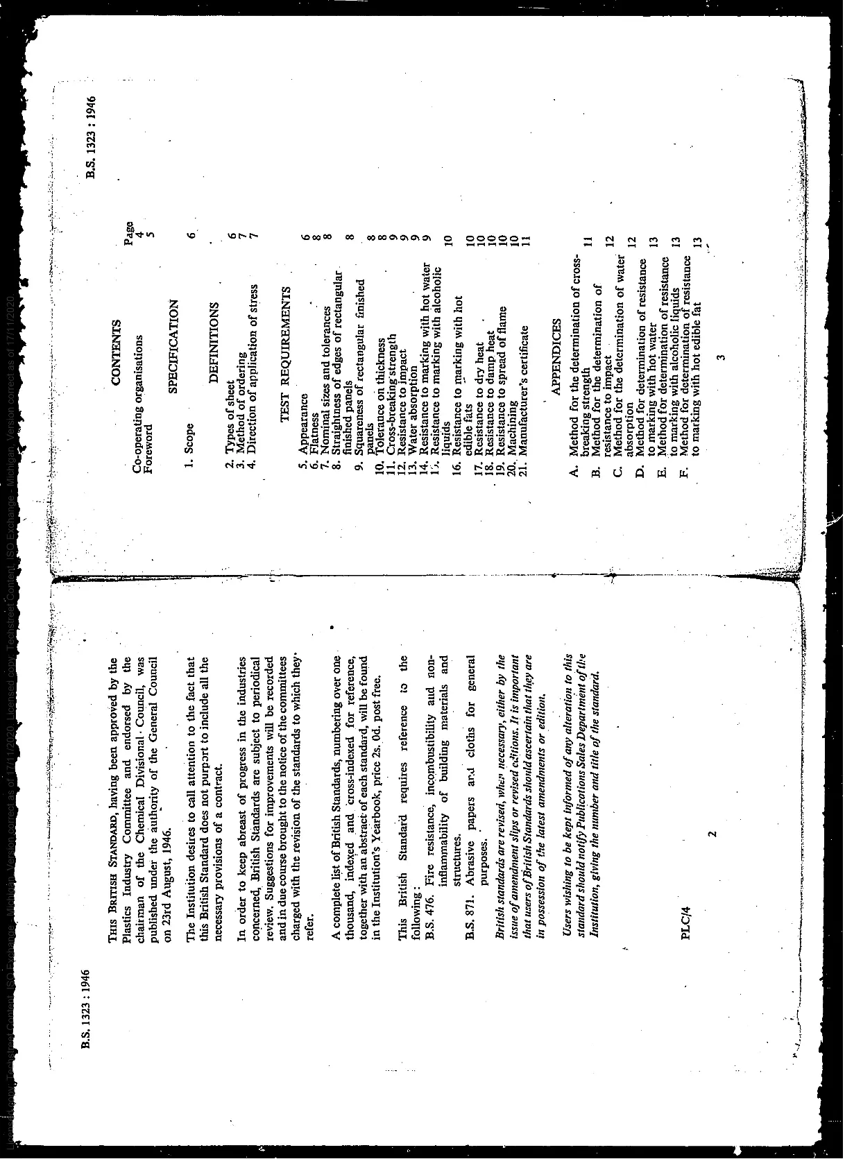 BS 1323:1946 BS 1323:1946 pdf