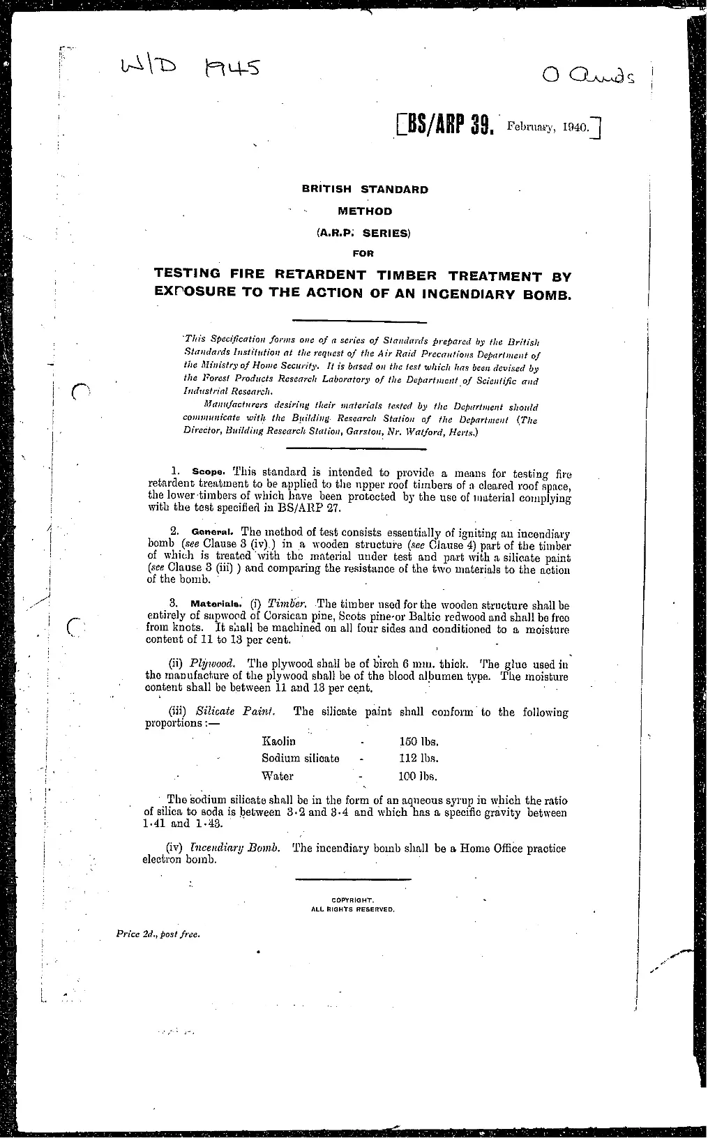 BS +ARP 39:1940 BS +ARP 39:1940 pdf