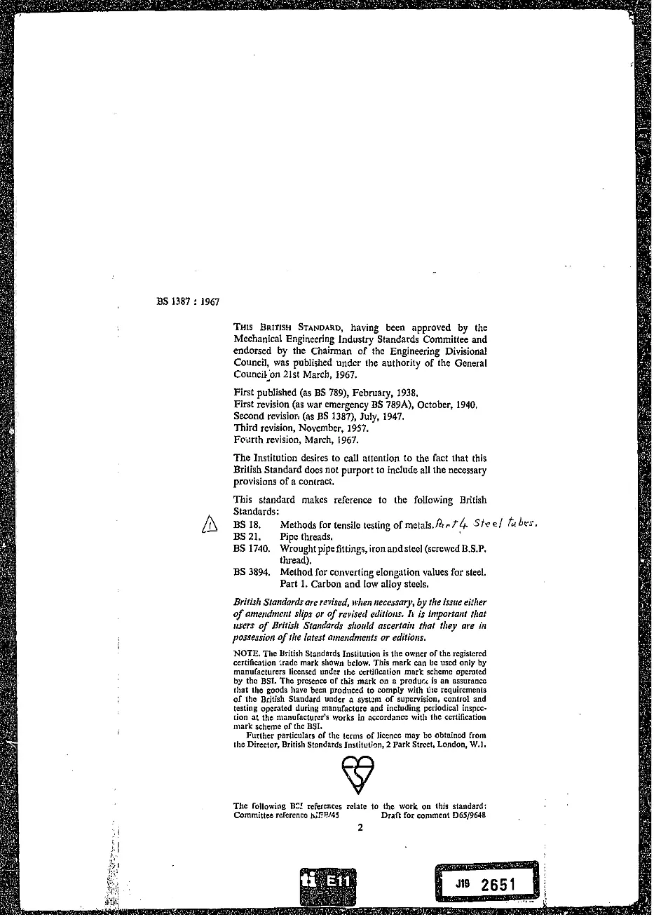 BS 1387:1967 BS 1387:1967 pdf