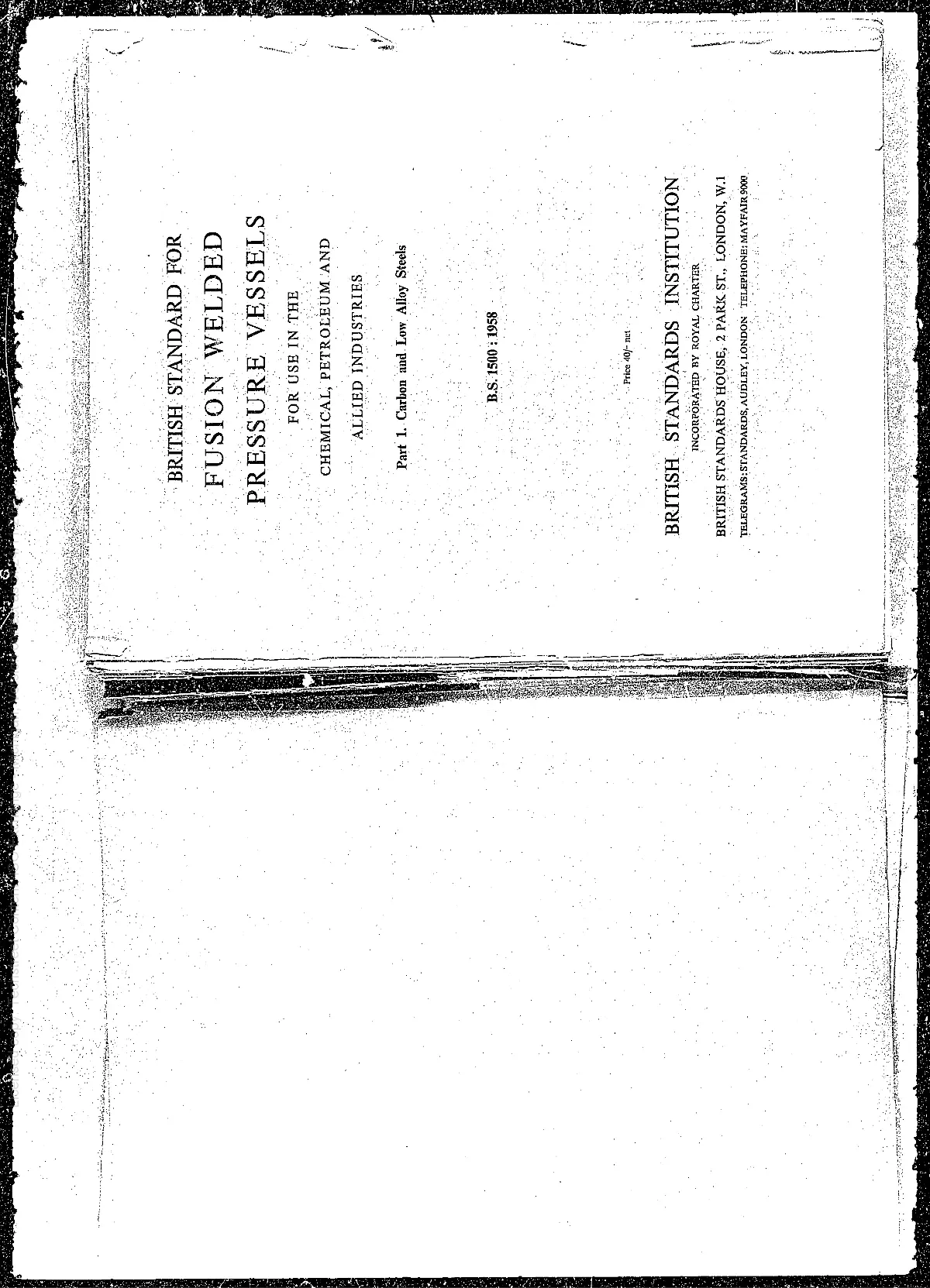 BS 1500:1958 BS 1500:1958 pdf
