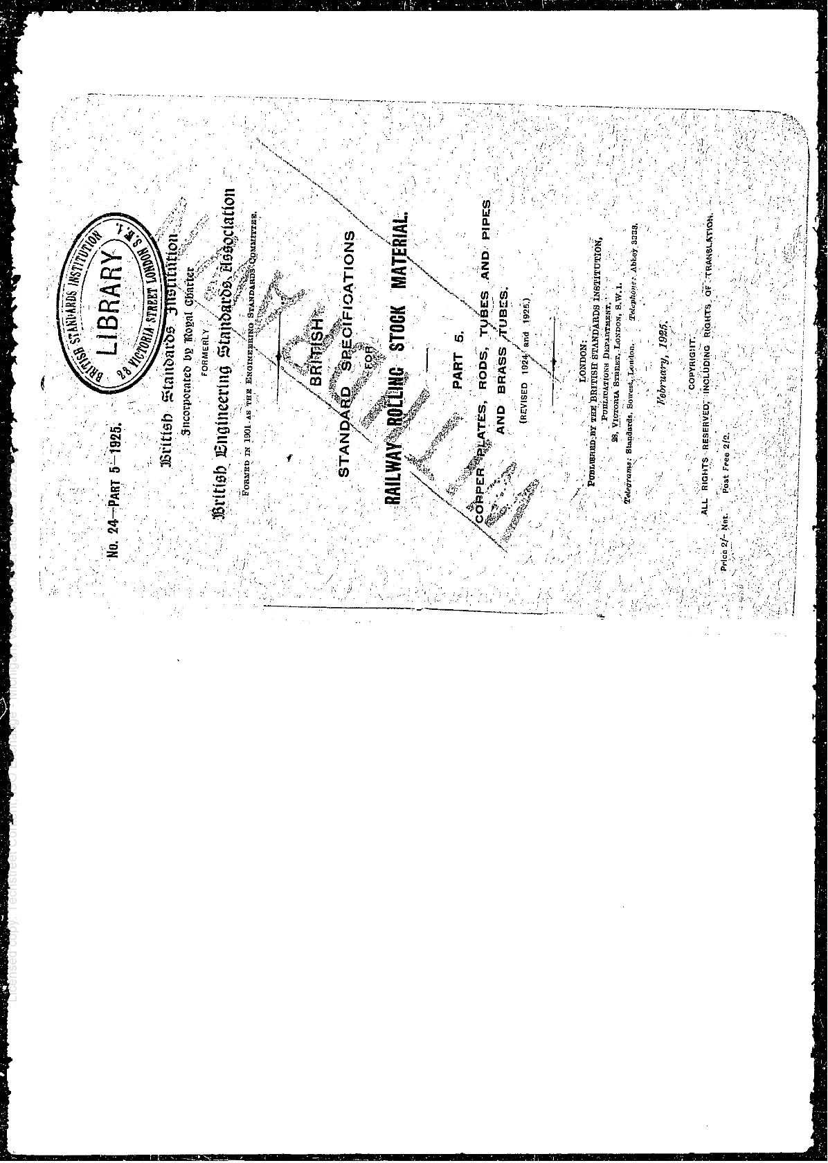 BS 24-5:1925 pdf