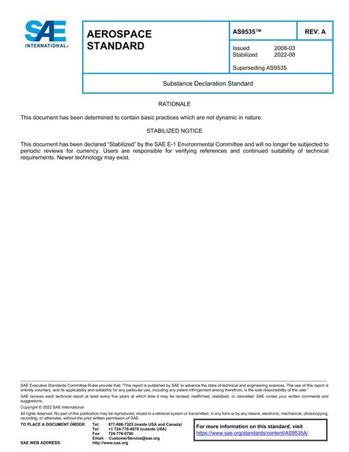 SAE AS9535A pdf
