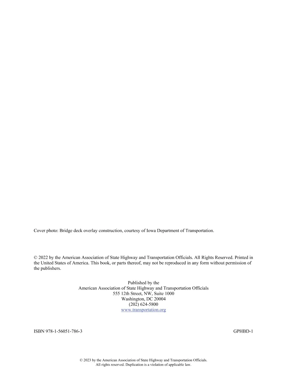AASHTO GPHBD-1 AASHTO GPHBD-1 pdf