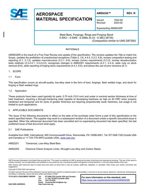 SAE AMS6320R SAE AMS6320R pdf