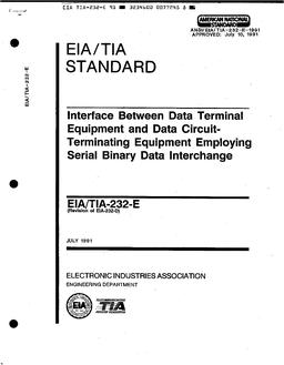 TIA ANSI/TIA-232-E pdf