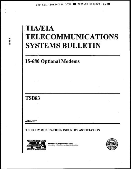 TIA TSB83 TIA TSB83 pdf
