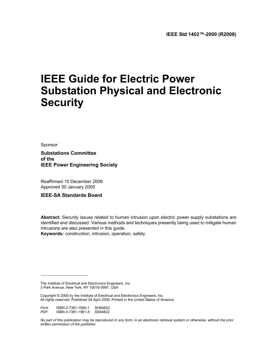 IEEE 1402-2000 IEEE 1402-2000 pdf