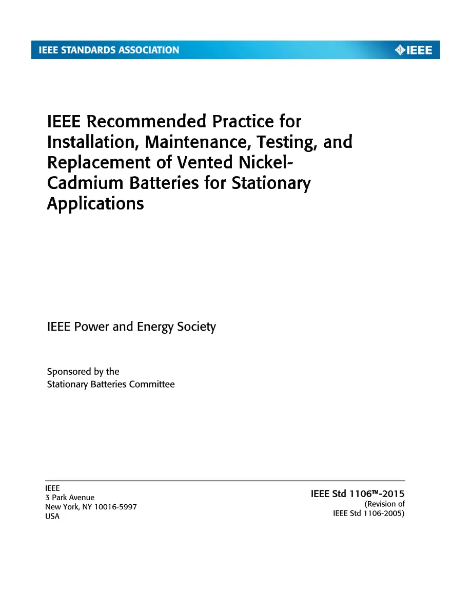 IEEE 1106-2015 IEEE 1106-2015 pdf