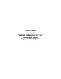 ISA TR20.00.01 ISA TR20.00.01 pdf