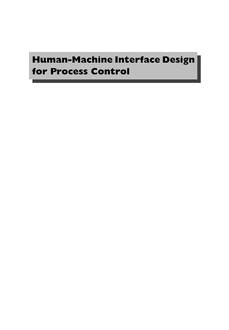 Human-Machine Interface Design for Process Control Applications pdf