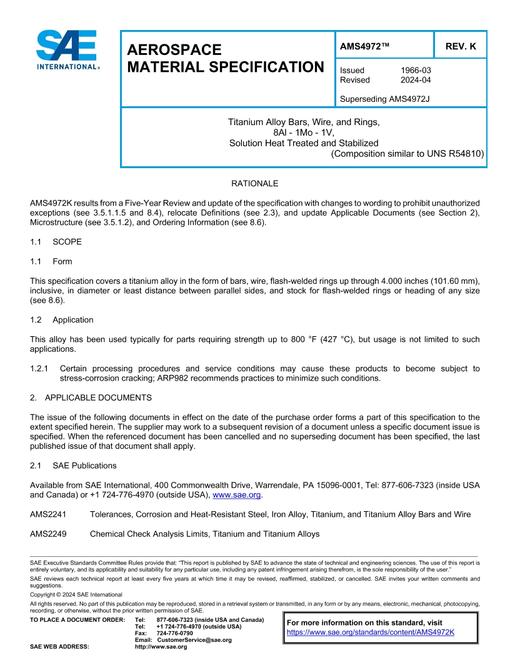 SAE AMS4972K SAE AMS4972K pdf