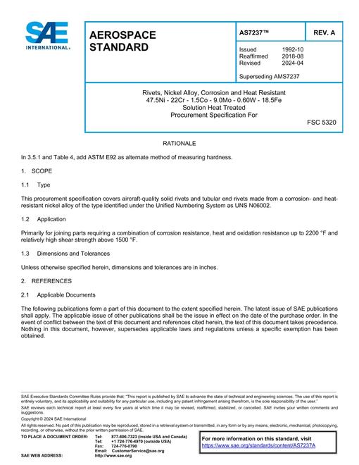 SAE AS7237A SAE AS7237A pdf