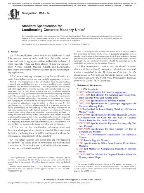 ASTM C90-24 ASTM C90-24 pdf