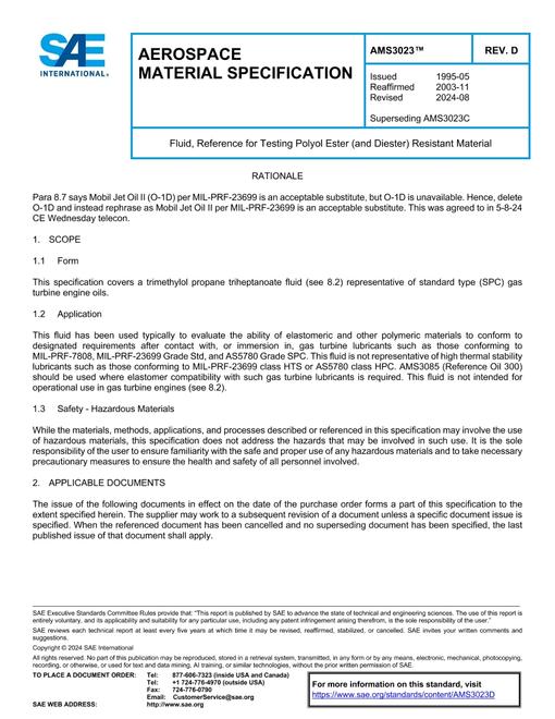 SAE AMS3023D pdf