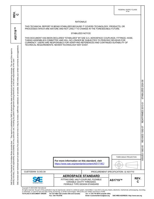 SAE AS1719C pdf