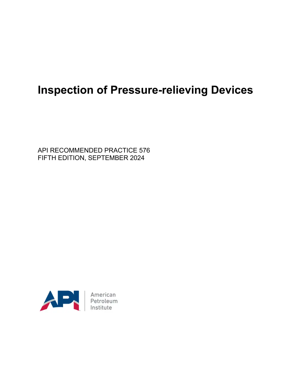 API RP 576 API RP 576 pdf