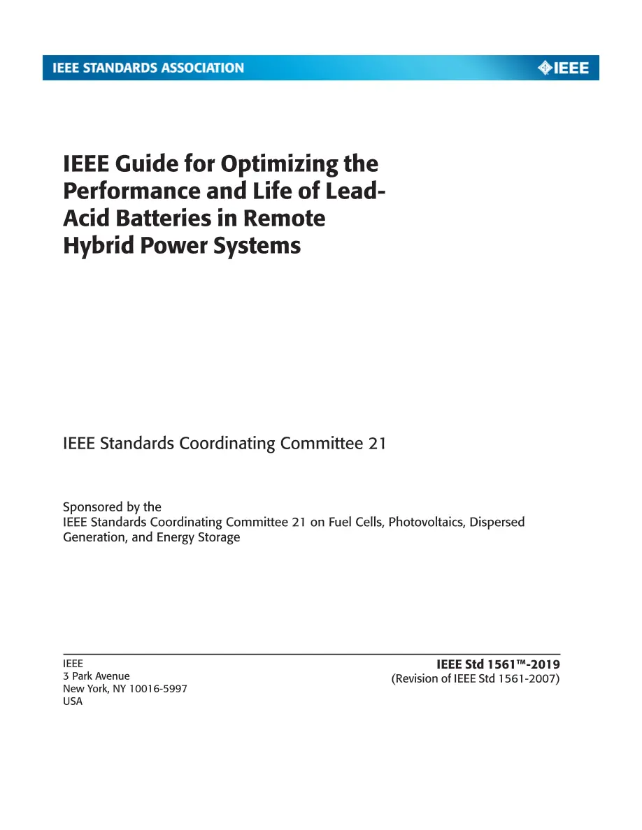 IEEE 1561-2019 IEEE 1561-2019 pdf