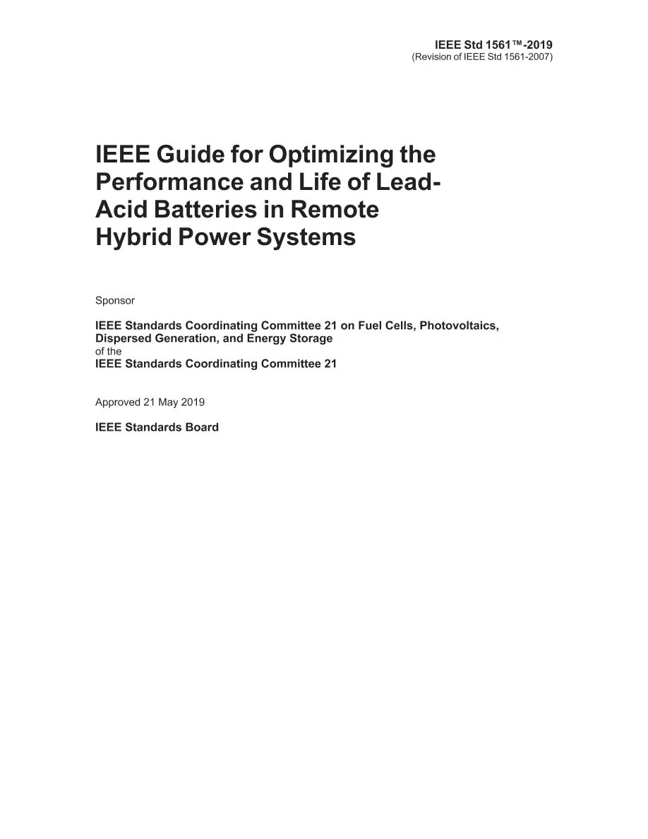 IEEE 1561-2019 IEEE 1561-2019 pdf