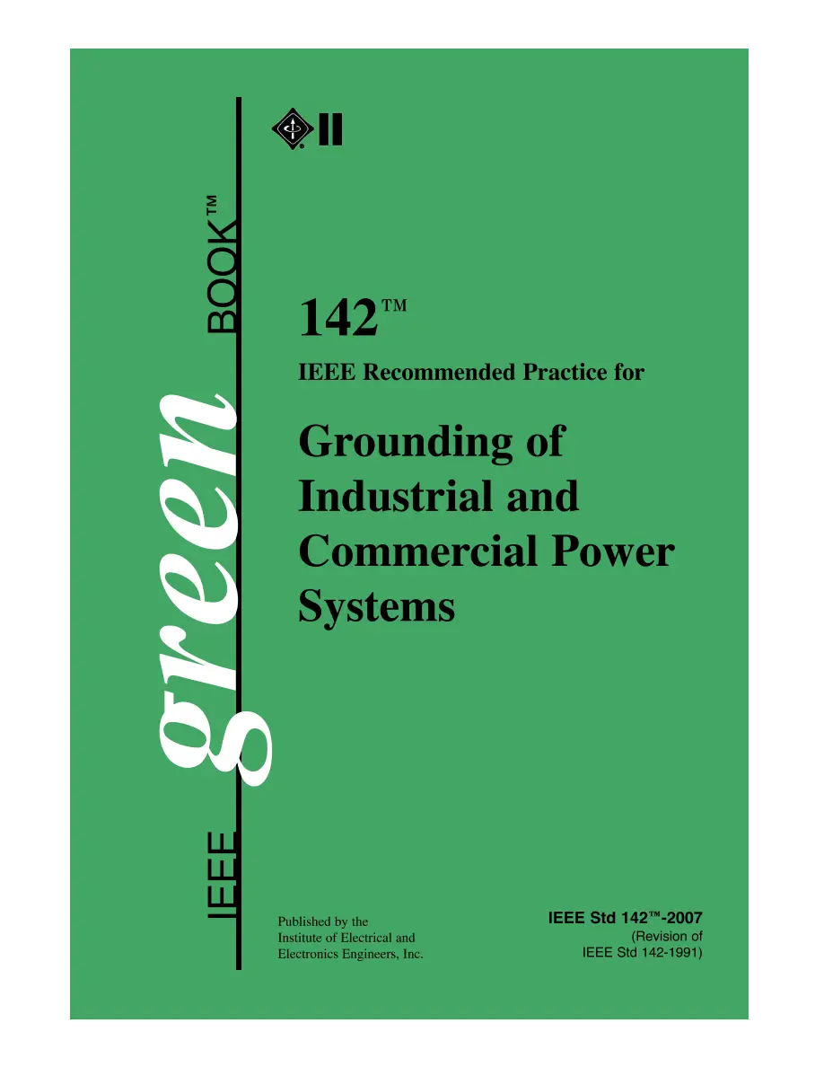 IEEE 142-2007 IEEE 142-2007 pdf