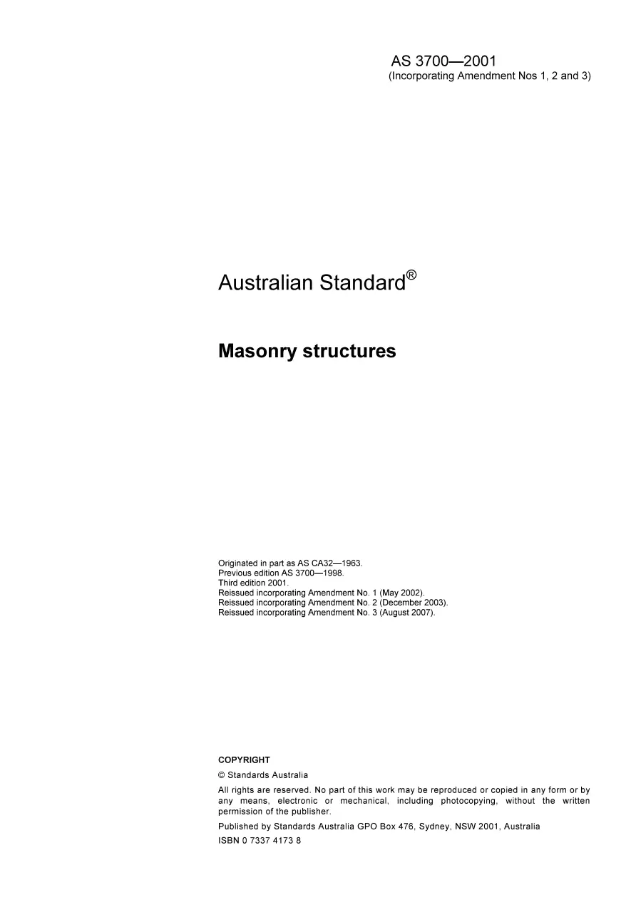 AS 3700-2001 AS 3700-2001 pdf