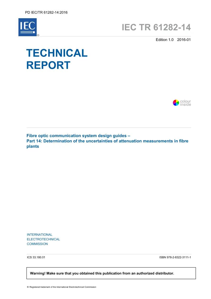 BS PD IEC/TR 61282-14:2016 BS PD IEC/TR 61282-14:2016 pdf